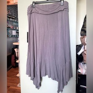 Gray handkerchief skirt
